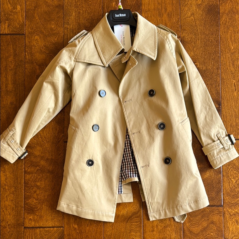 Kids’ Tan Trench Coat